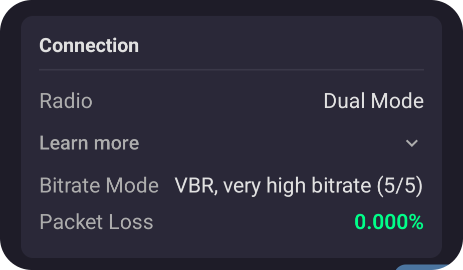Packet Loss Statistics and Monitoring